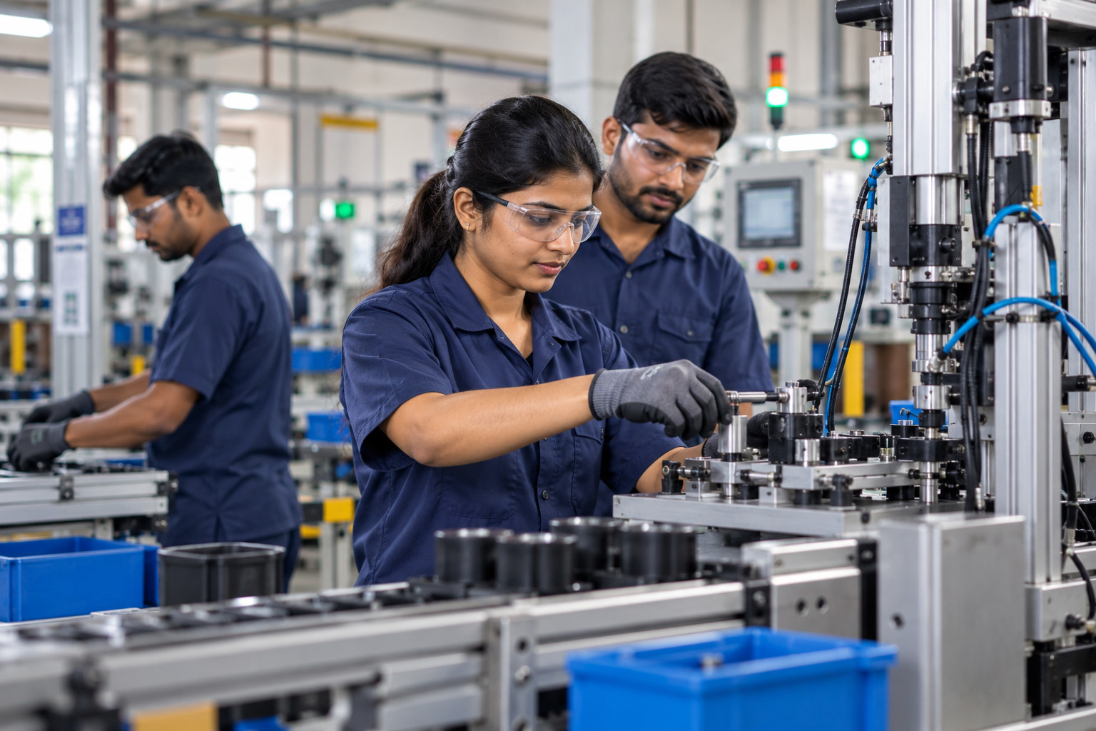 SIPL professionals on the factory floor