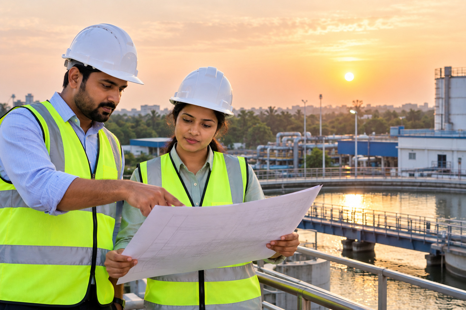 SIPL sustainability engineers at industrial site